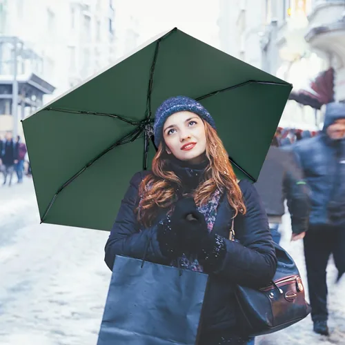Vista 7 de LEAGERA Mini Umbrella For Purse - UPF 50+ UV Blocker Umbrella, Small Lightweight Travel Umbrella Compact Sun Umbrella, Women Kids Parasol Umbrellas