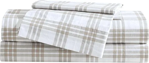 Vista 50 de Eddie Bauer - Juego de sábanas individuales, sábanas de percal de algodón, frescas y frescas, ideales para dormitorio