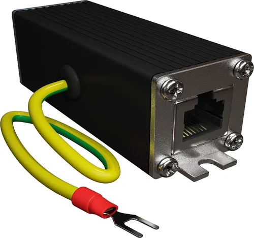 Vista 3 de Protector contra sobretensiones Ethernet (paquete de 2) Gigabit High PoE++ Clase 8 (154W/3.2A) TP302x2 High PoE++ capacity and Class 8 (154W/3.2A)