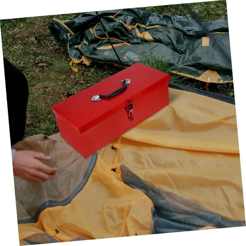 Vista 4 de DOITOOL Caja de herramientas de hoja, caja de herramientas de estaño, caja de herramientas de tractor, caja de herramientas para el automóvil, caja