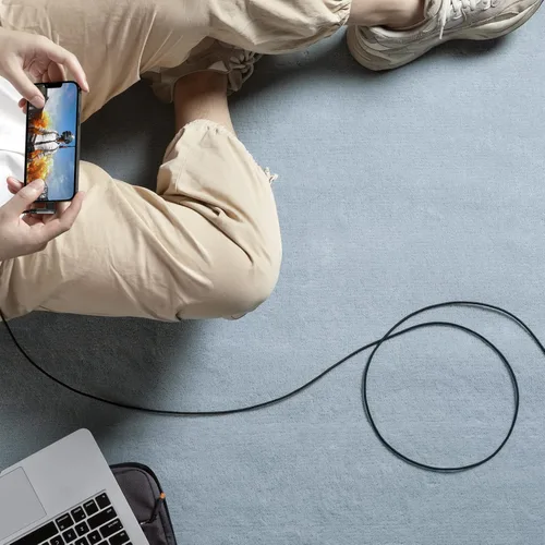 Vista 8 de Cargador de iPhone de 90 grados de 6 pies, [certificado Apple MFi], paquete de 3 cables de carga rápida, cable Lightning USB trenzado de nailon