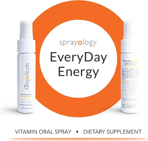 Vista 2 de Sprayology EveryDay Energy Suplemento en aerosol de vitamina B12 y folato Spray oral vegano para energía, metabolismo y apoyo cerebral