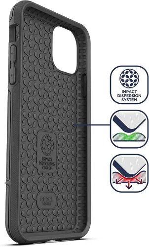 Vista 3 de ENCASED Rebel Armor - Funda para iPhone 11 - Funda ultra protectora resistente (negro)