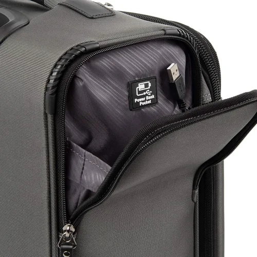 Vista 7 de Travelpro Crew Versapack Max Carry-On Exp Rollaboard, Gris (Titanium Grey), Crew Versapack Softside - Equipaje vertical expandible