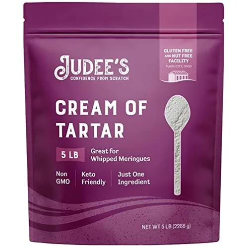 Vista 11 de Judee's Gluten Free Cream of Tartar - Estabilizador para hornear y crema de tártaro para hornear, sin gluten y sin OMG, apto para dieta cetogénica