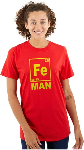 Vista 3 de Fe Iron Science Elements Superhero - Camiseta gráfica para hombre