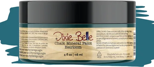Vista 358 de Pintura para muebles con acabado de tiza Dixie Belle Paint Company - Amatista (4oz) - Pintura mineral de tiza chic púrpura profundo mate