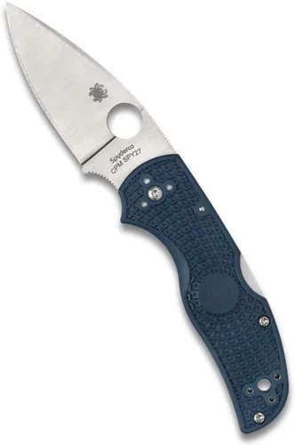 Vista 19 de Spyderco C41 Native 5 Signature - Cuchillo plegable con hoja de acero CPM S30V de 2.95" y mango FRN ligero, Gris Gris, 6.95" Longitud total, 2.95