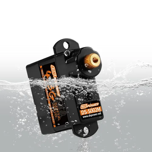 Vista 5 de 2 mini servos 4.3G, servomotor micro digital a control remoto, engranaje de metal, servos de dirección sin núcleo para helicóptero de ala fija