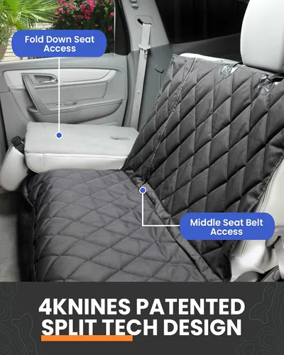 Vista 3 de 4Knines Funda de Asiento para Perro para Asiento Trasero, Protector de Asiento Trasero Resistente e Impermeable para Camiones Grandes, SUVs