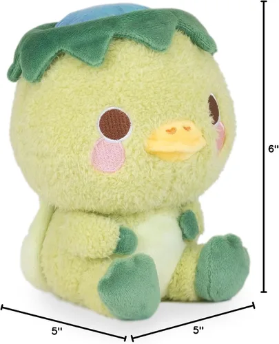 Vista 7 de Cuddle Barn PlushGoals - Koji The Shy Kappa - Peluche de tortuga kawaii suave, 6 pulgadas