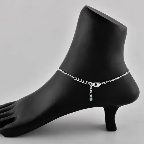 Vista 96 de YANARA Pulsera de tobillo para mujer, piedra de nacimiento natural, cuentas de piedras preciosas, tobillera delicada hecha a mano de 9 pulgadas +