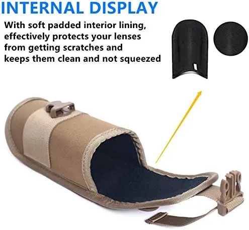 Vista 3 de ACEXIER MOLLE - Funda táctica duradera para gafas de sol, estilo militar, con hebilla