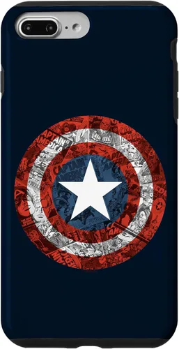 Vista 12 de Marvel Funda de escudo cómico del Capitán América para iPhone 17