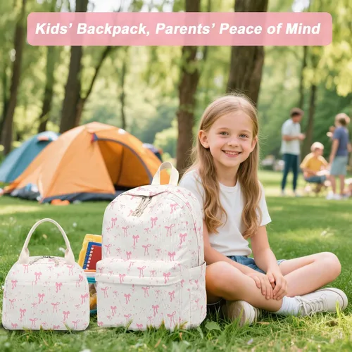 Vista 9 de BTOOP Mochila escolar para adolescentes, mochila grande de pana ligera, para niñas, niños, casual, escuela secundaria, universidad, Mochilas Daypack