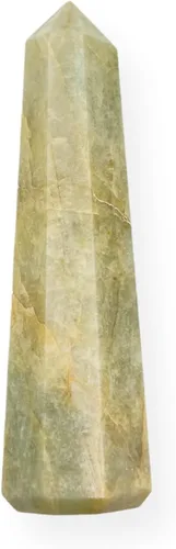 Vista 49 de WholesaleGemShop - Torre de obelisco de piedras preciosas de 3 pulgadas, faceta gigante, cristal de roca de Aura Rock Natural pulido Earth Wand