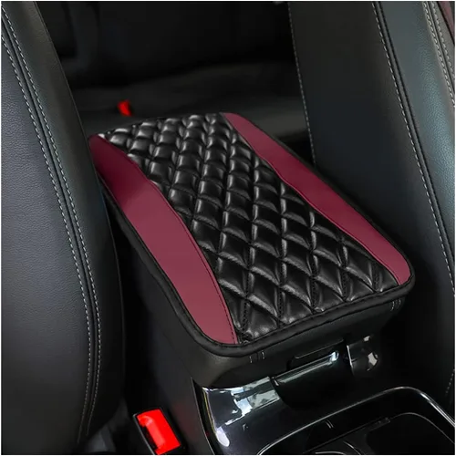 Vista 14 de Moly Magnolia Cojín Acolchado para Consola Central de Automóvil, Cubierta Protectora Universal de Cuero Impermeable para Caja de Asiento