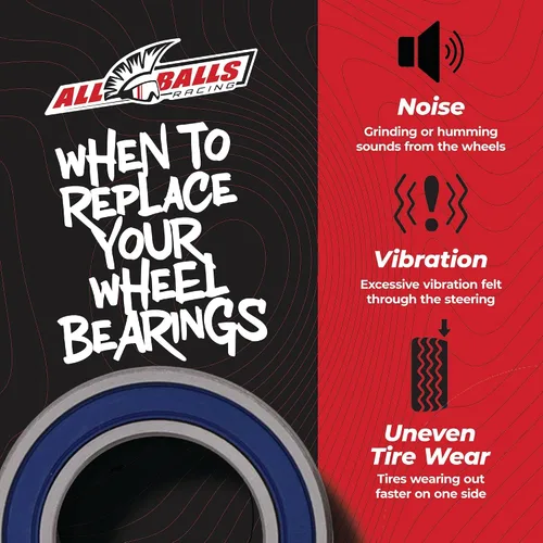 Vista 3 de All Balls Racing 25-1250 Kit de juntas de rodamiento de rueda compatible con/reemplazo para Honda Suzuki