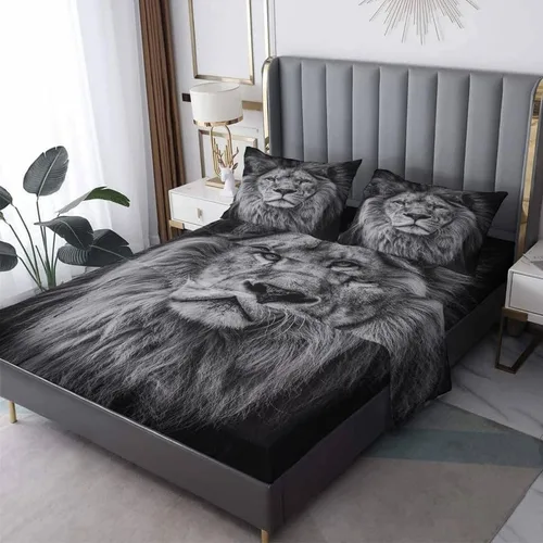 Vista 11 de Highland Cow Sábanas tamaño individual – Sábanas de cama de animales de granja, microfibra suave y bolsillo profundo, sábanas y fundas de almohada