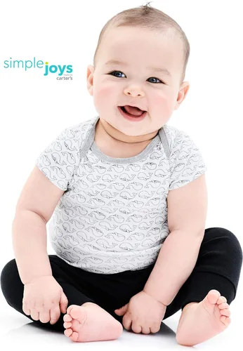 Vista 2 de Simple Joys by Carter's - Pantalones de forro polar para bebé, paquete de 4