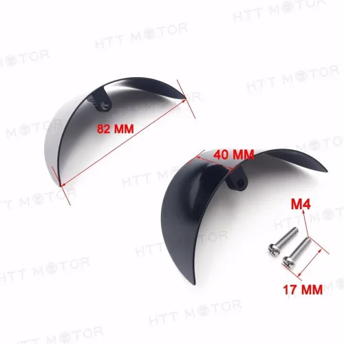 Vista 6 de Viseras de señal de giro negras compatibles con H-D 86-92 FXRT 86-90 FLST 88-Later FLSTC 94-Later FLHR