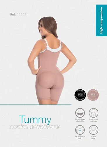 Vista 6 de DELIÉ by Fajas DPrada 09111 Fajas Colombianas Faja posparto Faja moldeadora de cuerpo completo para mujer