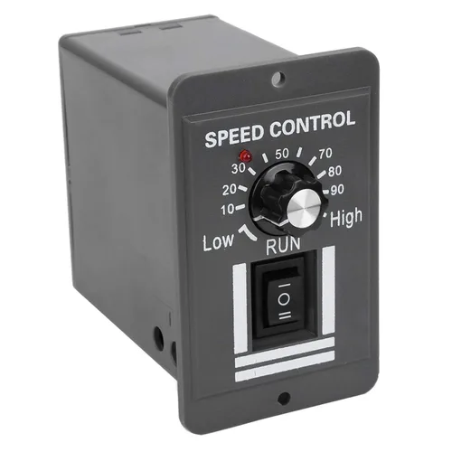 Vista 3 de Controlador de velocidad del motor DC 12-60V 10A, regulador de velocidad del motor eléctrico de marcha atrás hacia adelante Controlador de velocidad