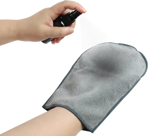 Vista 3 de Kit de paño limpiador de CD de alta calidad, líquido de limpieza compacto de CD y DVD y toalla de microfibra Juego de guantes antiestáticos