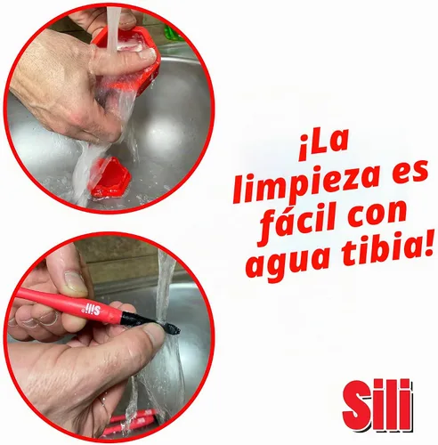 Vista 6 de Sili Kit de cepillos de pegamento con micro cepillos aplicadores de pegamento para madera y cápsula de almacenamiento