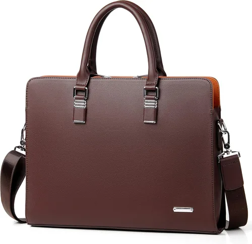 Vista 9 de FSD.WG Bolso de negocios Cartera de cuero Bolso de hombro para portátil Bolso de negocios para hombres