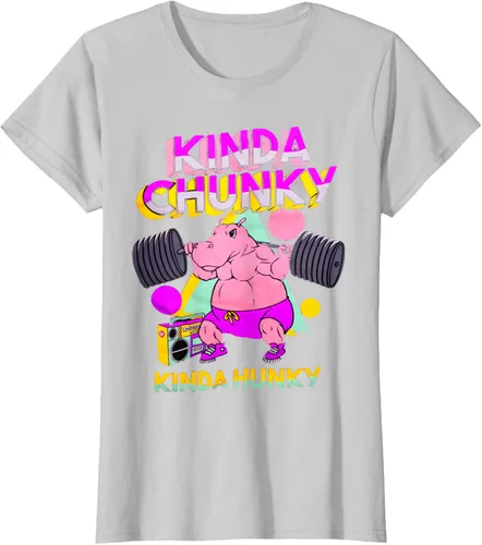 Vista 19 de Kinda Chunky Kinda Hunky, camiseta de gimnasio para culturismo, Negro