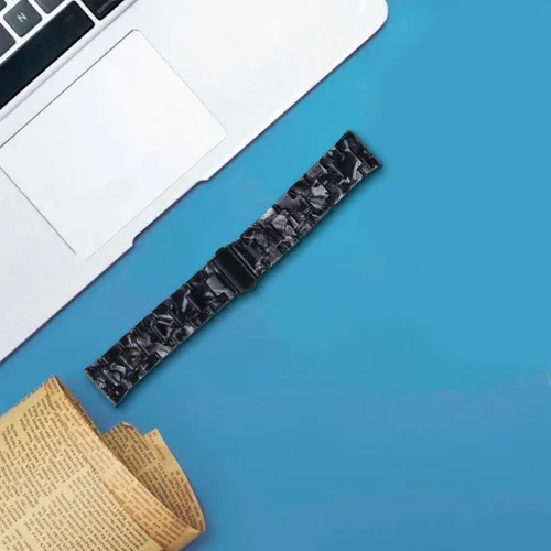 Vista 7 de Resin Watch Band Compatible with Amazfit Active/GTS 3/GTS 4/GTR Mini/GTS 2/ GTS 2e/ GTS 2 Mini/GTS 4 Mini Bands, 20mm Replacement Adjustable Fenlv