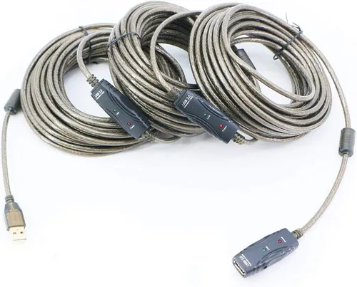 Vista 11 de Cable de extensión USB 2.0 A macho a hembra de alta velocidad 480 Mbps (30 pies)