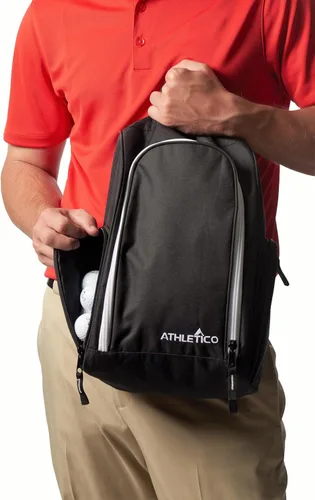 Vista 7 de Athletico Bolsa para zapatos de golf – Bolsas portadoras de zapatos con cremallera con ventilación y bolsillo exterior para calcetines, camisetas