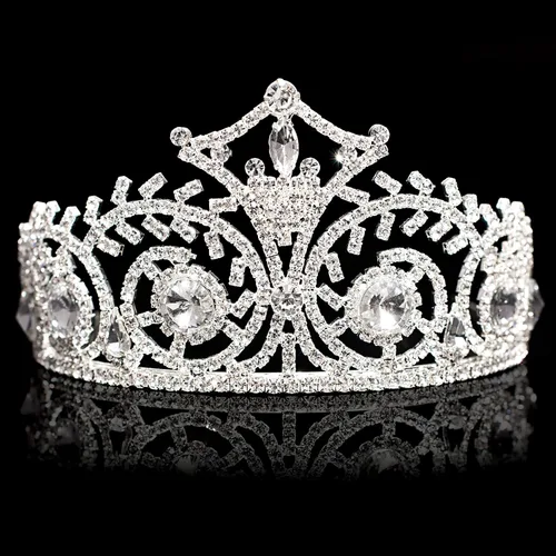 Vista 2 de Corona de flor de Lis con piel sintética y tiara reina Elsa Royalty Set