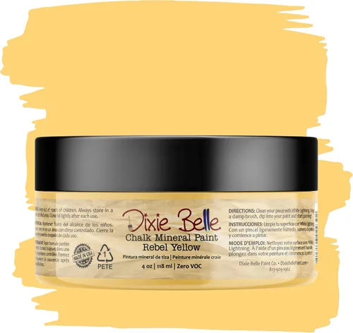 Vista 346 de Pintura para muebles con acabado de tiza Dixie Belle Paint Company - Amatista (4oz) - Pintura mineral de tiza chic púrpura profundo mate