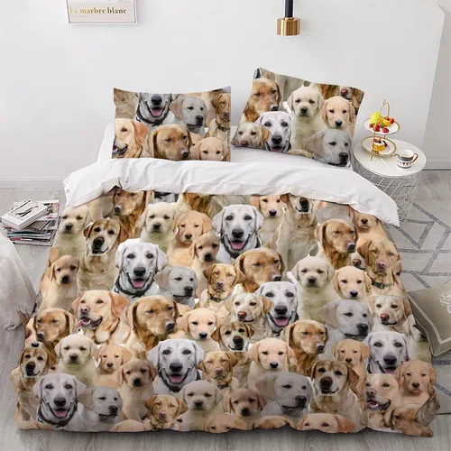 Vista 7 de Airedale Terrier - Juego de funda de edredón para amantes de los perros, juego de edredón para perros Bingley Terrier, juego de ropa de cama Perro