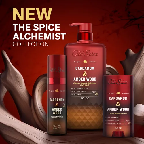 Vista 11 de Old Spice - Desodorante sin aluminio para hombres, cardamomo y madera