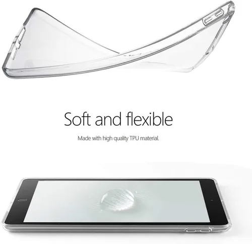 Vista 5 de iCoverCase Funda transparente para iPad mini 5, funda protectora flexible de TPU suave transparente ultrafina para iPad mini 5 de 7.9 pulgadas