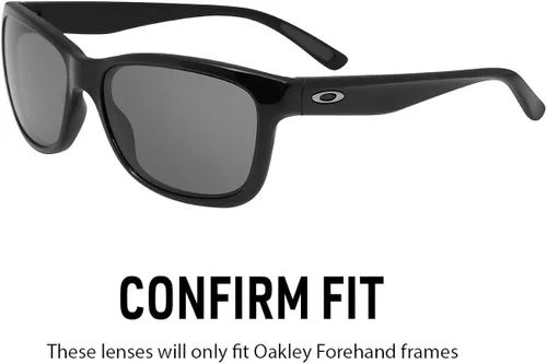 Vista 3 de IKON LENSES Lentes de repuesto polarizadas para gafas de sol Oakley Forehand (negro)