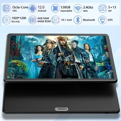 Vista 5 de FEONAL Tablet Tablet Android de 10.1 pulgadas 2025 Última actualización Procesador Octa-Core con 64 GB de almacenamiento, cámara dual de 13MP+5MP