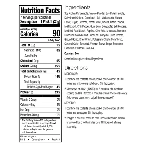 Vista 8 de WonderSlim Comida de Proteína, Mezcla de Sloppy Joe, 12g de Proteína, Sin Gluten (7 unidades)