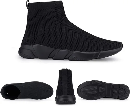 Vista 2 de Womens Socks Sneakers,Fashion Casual Shoes for Women,Lightweight Breathable Sneakers,Slip On No Laces Shoes