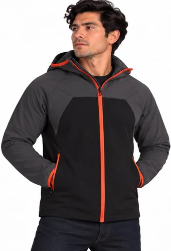 Vista 9 de Spyder Chaqueta Softshell para hombre - Chaqueta de forro polar resistente Cuervo negro