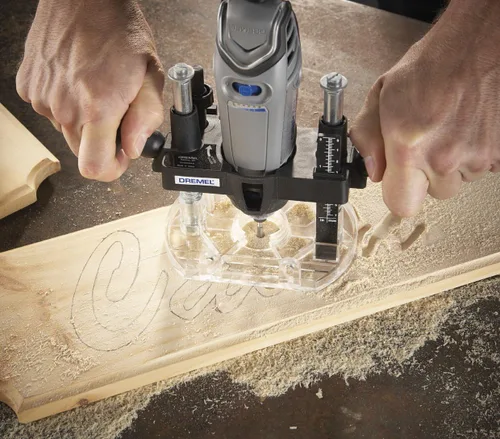 Vista 5 de Dremel Kit de herramientas rotativas 4300 con luz LED + accesorio de enrutador de inmersión Dremel 335