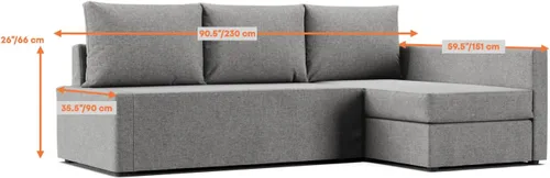 Vista 6 de Comfort Works Friheten - Funda de repuesto para sofá cama Friheten (diván derecho)