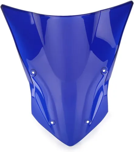 Vista 2 de Parabrisas de doble burbuja de plástico ABS apto para Kawasaki Z900 2017 2018 2019 parabrisas de moto (azul) Motorcycle Front Fairing Windscreen