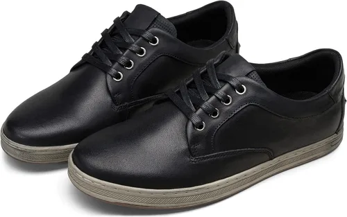 Vista 4 de Jousen Zapatos deportivos de moda para hombre, zapatos casuales retro de cuero para hombre, vestido transpirable