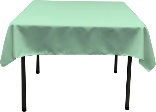 Vista 19 de LA Linen. Mantel cuadrado de popelina de poliéster