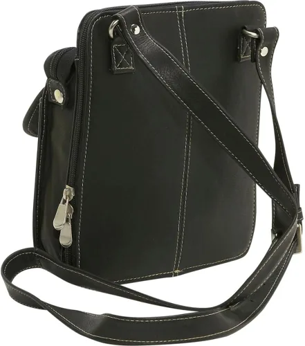 Vista 4 de Le Donne Bolso de hombro estructurado de cuero - Bolso de mujer de cuero colombiano, 9.5